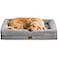BFPETHOME Orthopedic Dog Bed for Large Sized Dogs Washable Dog Couch Bed with Bolster Sides Removable Waterproof Cover NonSlip Base Comfortable Pet Bed for Better Sleeping
