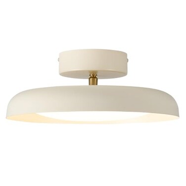 BISAMIYA Modern LED Ceiling Light Brass Accent 126 Inch Semi Flush Mount Ceiling Light Adjustable Angle Light Fixture 3000KWarm White18W for Hallway Entryway Kitchen