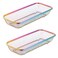 BYEGOU Silverware Drawer Organizer Rainbow Mesh Kitchen Drawer Organizers Iridescent Stackable Storage Basket Metal Utensil Holder for Flatware 125x5x25 Pack of 2