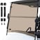 Cartalia Tinted Golf Cart Windshield 316 5MM Thicken for 19952013 EZGO TXT Medalist 407 W338 H Fits 34 Rail Front Foldable Windscreen Glass ScratchResistant Shatterproof AntiUV