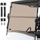 Cartalia Tinted Golf Cart Windshield 316 5MM Thicken for 19952013 EZGO TXT Medalist 407 W338 H Fits 34 Rail Front Foldable Windscreen Glass ScratchResistant Shatterproof AntiUV