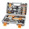 CARTMAN Home Tool Set Kit Basic Household Hand Tools with Storage Case Light Orange