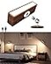 DetarZinLED Wall Lights Battery Operated WoodenMagnetic Wall Sconces RechargeableAdhesive Wall Lights for BedroomDimmable Wall Mounted Bedside LampCordless Battery Wall Sconce for Bedroom Reading