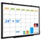 AMUSIGHT Dry Erase Calendar Whiteboard for Wall 24 x 18 Magnetic Monthly White Board Calendar with Black Aluminum Frame DoubleSided Hanging Dry Erase Board for Office Home School