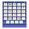 EAMAY Eamay Standard Pocket ChartsBlack 7 Pocket Chart for Teacher Lessons in a Classroom or Home Use Fits Standard 3 Sentence Strips and Word Cards Blue