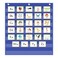 EAMAY Eamay Standard Pocket ChartsBlack 7 Pocket Chart for Teacher Lessons in a Classroom or Home Use Fits Standard 3 Sentence Strips and Word Cards Blue