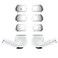 JNSA Ear Tips Replacement for AirPods Pro Air Pods Pro Covers Air Pods Pro Earbuds Tips Ear Cap Ear Gel Silicone Eartips 3 Pairs Small Size White S