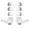 JNSA Ear Tips Replacement for AirPods Pro Air Pods Pro Covers Air Pods Pro Earbuds Tips Ear Cap Ear Gel Silicone Eartips 3 Pairs Small Size White S