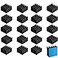 Easycargo 20pcs 9mm Small mini Heatsink Kit 9x9x5mm 3M 8810 Thermal Conductive Adhesive Tape mini Cooler Aluminum Heat Sink for Cooling VRM GPU Stepper Driver MOSFET VRam Regulators 9mmx9mmx5mm