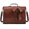 ECOSUSI Womens Briefcase Vegan Leather 156 inch Laptop Bag for Work Computer Shoulder Satchel Bag with Detachable Bow Coffee