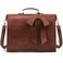 ECOSUSI Womens Briefcase Vegan Leather 156 inch Laptop Bag for Work Computer Shoulder Satchel Bag with Detachable Bow Coffee