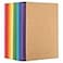 EOOUT 20 Pack A5 Kraft Notebooks Lined Journal Bulk with Rainbow Spine 10 Colors 60 Pages Soft Cover Composition Notebooks for Women Girls Kids School Office Supplies