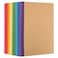 EOOUT 20 Pack A5 Kraft Notebooks Lined Journal Bulk with Rainbow Spine 10 Colors 60 Pages Soft Cover Composition Notebooks for Women Girls Kids School Office Supplies