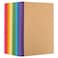 EOOUT 20 Pack A5 Kraft Notebooks Lined Journal Bulk with Rainbow Spine 10 Colors 60 Pages Soft Cover Composition Notebooks for Women Girls Kids School Office Supplies