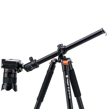 Fotopro 68 Overhead Tripod for Flat Lay MacroCarbon Fiber Travel Tripod with 360 Degree Horizontal Column for Food PhotographyUnboxingWorkshop10KG Load Capacity