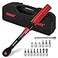 Hairich Torque Wrench Bike 14 Inch23249 NM20220INLB Drive Click Torque Wrench Set16PCS 72tooth Torque Wrenches Set with Extension Bar Socket Sets for Bicycle
