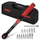 Hairich Torque Wrench Bike 14 Inch23249 NM20220INLB Drive Click Torque Wrench Set16PCS 72tooth Torque Wrenches Set with Extension Bar Socket Sets for Bicycle