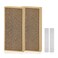 HappyFreeSX Splicing Cat Scratch Pad Cat Scratchers for Indoor Cats and Kitten 2 Pack Cat Scratching Pad Cat Scratcher Cardboard Cat Scratching Pad Premium Scratch from Cats DoubleSided Design