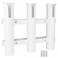 HiUmi Wall Mounted Fishing Rod Holders Tubes Links Fishing Rod Holder Rack Rests 3PoleWhite