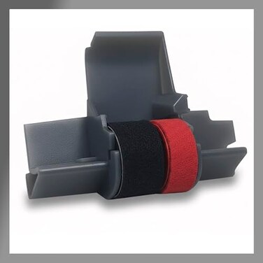 Pokanic IR40T Black Red 1 Pack Ink Roller Ribbon Cartridge DualColor Replacement Compatible for CASIOCanonSharp Printing Calculators Cash Registers 1 Pack