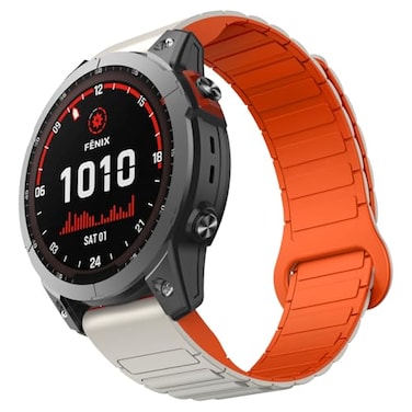 ISABAKE Watch Band for Garmin Fenix 8 47mmFenix 765 22mm QuickFit Silicone Magnetic Strap for EPIX ProApproach S60S62
