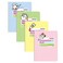KAISA Colored Paper Spiral Notebook Wide Ruled 712x 934 Wirebound 1 Subject Notebooks 100 Sheetpad 4PadsPack SC10001W