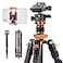 K&F CONCEPT KF CONCEPT 68 Carbon Fiber Camera TripodCompact Tripods with Metal Ball HeadQuick Release PlateDetachable Monopod 22lbs Load for DSLR with Phone MountD255C4BH28L