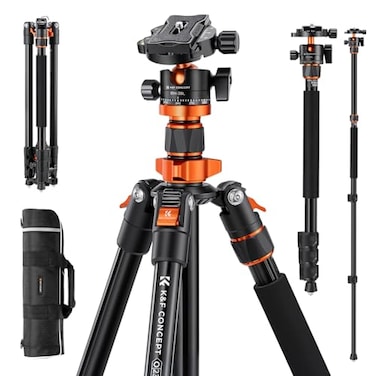 K&F CONCEPT KF CONCEPT Tripod for Camera 78 Aluminum Camera Tripod 81 Tripods Monopods Stable Heavy Duty Travel Tripod for DSLR Cameras Max Load 22 lbs