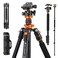 K&F CONCEPT KF CONCEPT Tripod for Camera 78 Aluminum Camera Tripod 81 Tripods Monopods Stable Heavy Duty Travel Tripod for DSLR Cameras Max Load 22 lbs