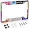 SKZOHROT License Plate Frame for Car Taylors Version Style Car Plate Frame with Screws for Standard Us Canada License Plate Holder Stainless Steel Car Accessories 12x6 Inch