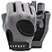 LIFECT Breathable Workout Gloves Knuckle Weight Lifting Fingerless Gym Exercise Gloves with Curved Open Back for Powerlifting Crossfit Women and Men Grey Medium