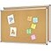 Lockways Cork Board Bulletin Board 2 Pack Double Sided Corkboard 36 x 24 WallMounted Silver Aluminum Message Presentation Notice Board 3 x 2 Feet