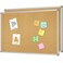 Lockways Cork Board Bulletin Board 2 Pack Double Sided Corkboard 36 x 24 WallMounted Silver Aluminum Message Presentation Notice Board 3 x 2 Feet