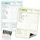 Clever Clean Magnetic Dry Erase Chore Chart 85x12 Behavior Responsibility Chore Board for Kids Teenagers 6 Extra Fine Point Markers Included Shipped Flat 2 Pcs Blue Green