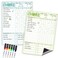 Clever Clean Magnetic Dry Erase Chore Chart 85x12 Behavior Responsibility Chore Board for Kids Teenagers 6 Extra Fine Point Markers Included Shipped Flat 2 Pcs Blue Green