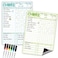 Clever Clean Magnetic Dry Erase Chore Chart 85x12 Behavior Responsibility Chore Board for Kids Teenagers 6 Extra Fine Point Markers Included Shipped Flat 2 Pcs Blue Green