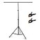 Meking TShape Photo Background Stand 4x65ft12x2m Portable Backdrop Support Stand System with 2 Spring Clamps for Studio Video Picture Photography