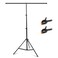 Meking TShape Photo Background Stand 4x65ft12x2m Portable Backdrop Support Stand System with 2 Spring Clamps for Studio Video Picture Photography