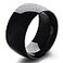 Fashion Month Mens 12mm Classic Black Titanium Stainless Steel Ring Wedding Engagement Domed High Polished Band Size 11