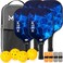 MTEN Pickleball Paddles Set of 4 for Beginners Pros USAPA Approved