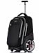 NEW TILAMI 19 inch Rolling Backpack Teens Rolling Backpack Cute Wheeled Laptop Backpack Bookbag Roller Travel Bag College Black