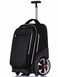 NEW TILAMI 19 inch Rolling Backpack Teens Rolling Backpack Cute Wheeled Laptop Backpack Bookbag Roller Travel Bag College Black