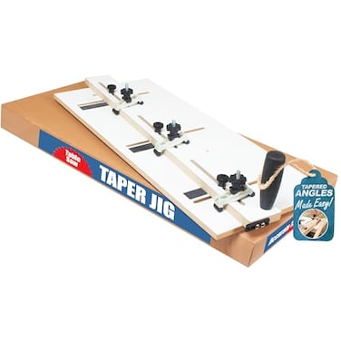 Peachtree Woodworking Supply Adjustable TaperStraight Line Jig with Blade Safe Hold Downs Great for Tapering Table Chair Legs Fast Tapered Cutting Taper Jig for Table Saw