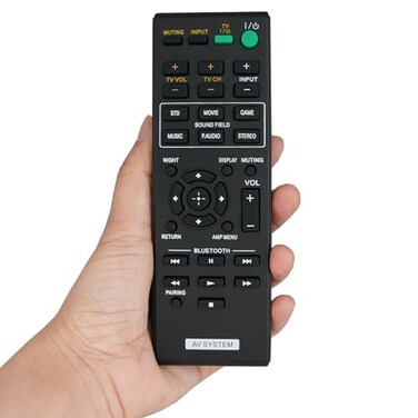 Kassionel Replacement Remote Control for Sony HTCT660 HTCT260 SACT770 SACT370 HTCT370 SAWCT370 21 Channel Surround Sound Bar with Wireless Subwoofer Home Theater System