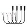 RIIEYOCA 25mm Female Plug to Bare Wire Stereo Audio Cable25mm TS 2 Pole Mono Female Plug to Open End Audio Line for and Audio Equipment Installed or Replace Repair4 Pack
