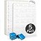 Scribbledo 5 Pack Dry Erase Handwriting Practice for Kids 9 x 12 Inch Letter Alphabet Tracing Board Whiteboard for Kids Ages 35 Write and Wipe Alphabet Practice Cards Letters Erasers