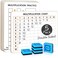 Scribbledo SCRIBBLEDO 5 Pack Dry Erase Multiplication Chart White Board 9 x 12 Multiplication Table Double Sided Times Table Math Manipulatives Whiteboard for Kids Students Classroom 5 Erasers Include