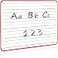 Scribbledo SCRIBBLEDO Magnetic Small Dry Erase White Board 9 x 12 Double Sided Ruled Blank Handheld Red Framed Lapboard Portable Personal Whiteboard for Kids Great for Classroom Home Remote Learning