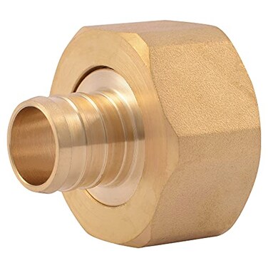 SharkBite 34 Inch x 1 Inch NPSM Crimp Swivel Adapter Brass Plumbing Fittings PEX Pipe PERT UC529LFA