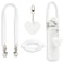 SITKOL Handle Strap with Heart Charms for Owala Stanley Cups for Owala Water Bottle 24oz 32oz 40oz Owala Kids Pink Owala Stanley 30oz 40oz Tumblers Stanley Owala Accessories White